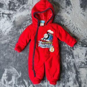 Vintage Thomas The Choo Choo Train Baby Coverall Patch Size 0-3 Months Red